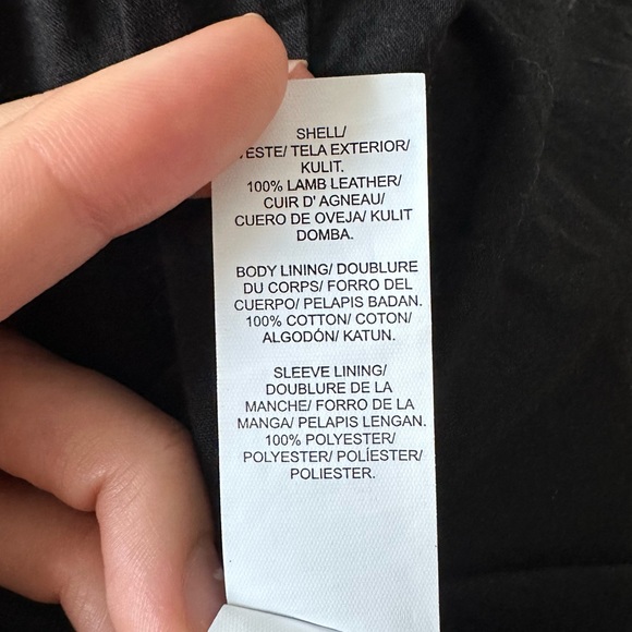 Lucky Brand 100% Leather Jacket Zip Up (XS) - Picture 5 of 5